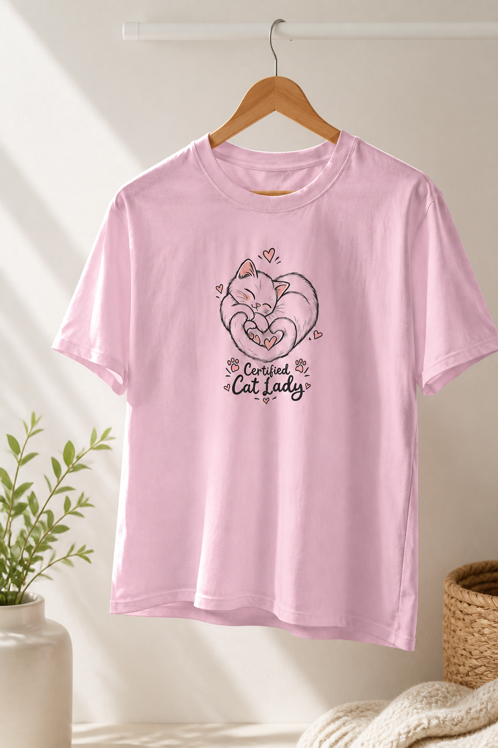 Minimalist Certified Cat Lady Tee