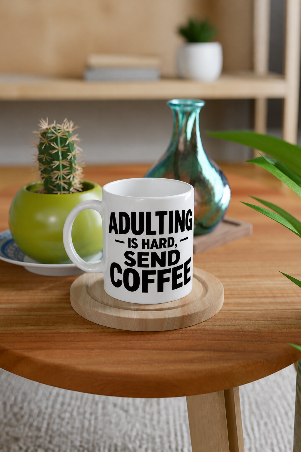 Adulting Is Hard Send Coffee Mug, Funny Sarcastic Coffee Mug, White Coffee Cup Gift, Humor Mug for Adults, Funny Coworker Gift Mug — Ürünün öne çıkan detayları 1